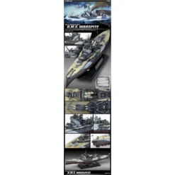 Academy Maquette Bateau HMS Warspite. Cuirassé De Classe Queen Elizabeth -Jouets Modèles Magasin academy ac14105 hms warspite cuirasse de classe queen elizabeth 2