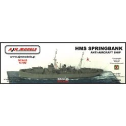 Maquette Bateau Navire Antiaérien HMS Springbank
