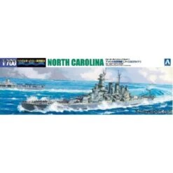 Aoshima Maquette Bateau Us Navy Battleship Uss Caroline Du Nord Bb55 1944