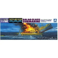 Aoshima Maquette Bateau Sous-marin De La Classe Balao De L'us Navy
