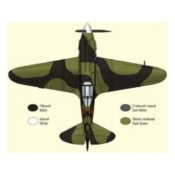 Maquette Avion Russian Fighter Mig3 Pokrys -Jouets Modèles Magasin ark model arkm48015 russian fighter mig3 pokrys 5