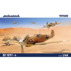 Eduard Messerschmitt Bf-109F-4 Weekend Edition Kit Of German WWII Fighter Aircraft Bf 109F-4 In 1/48 Scale
