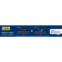 Heller Maquette Bateau STARTER KIT (Kit De Démarrage) JEAN BART + UTRECHT Twinset -Jouets Modèles Magasin heller 1000556020 starter kit kit de demarrage jean bart utrecht t 4