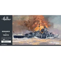Heller Maquette Bateau TWINSET Bismarck + Tirpitz -Jouets Modèles Magasin heller 1000850780 twinset bismarck tirpitz 2