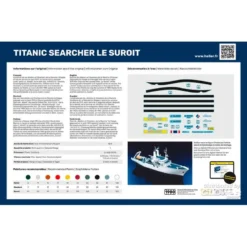 Heller Maquette Bateau STARTER KIT (Kit De Démarrage) Titanic Searcher Le Suroit -Jouets Modèles Magasin heller he80615 starter kit kit de demarrage titanic searcher le suro 3