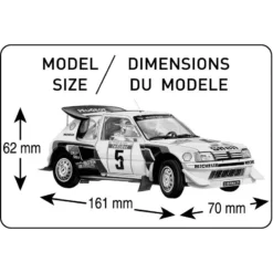 Heller Maquette Peugeot 205 EV2 -Jouets Modèles Magasin heller he80716 peugeot 205 ev2 5