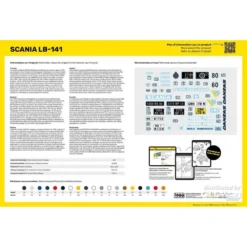 Heller Maquette Scania 141 Gervais -Jouets Modèles Magasin heller he80773 scania 141 gervais 3