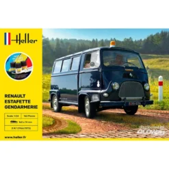 Heller Maquette STARTER KIT (Kit De Démarrage) RENAULT Estafette Gendarmerie New Mould -Jouets Modèles Magasin heller hell56742 starter kit kit de demarrage renault estafette gend 7