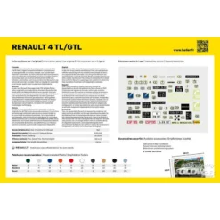Heller Maquette STARTER KIT (Kit De Démarrage) Renault 4l -Jouets Modèles Magasin heller hell56759 starter kit kit de demarrage renault 4l 4