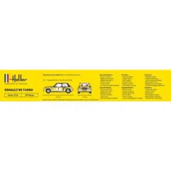 Heller Maquette Renault R5 Turbo 1/24 -Jouets Modèles Magasin heller hell80717 renault r5 turbo 1 24 4