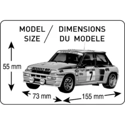 Heller Maquette Renault R5 Turbo 1/24 -Jouets Modèles Magasin heller hell80717 renault r5 turbo 1 24 5