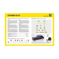 Heller Maquette 15 Cv Citroën -Jouets Modèles Magasin heller hell80763 15 cv citroen 12