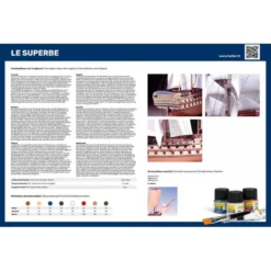 Heller Maquette Bateau Le Superbe 1/150 -Jouets Modèles Magasin heller hell80895 le superbe 1 150 6