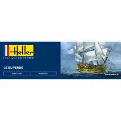 Heller Maquette Bateau Le Superbe 1/150 -Jouets Modèles Magasin heller hell80895 le superbe 1 150 9