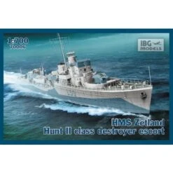 Maquette Bateau HMS Zetland 1942 Hunt II Destroyer De Classe Escorte