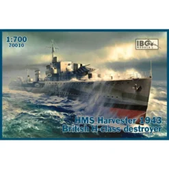 Maquette Bateau HMS Harvester 1943 Destroyer Britannique De Classe H