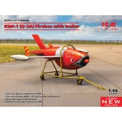 ICM Maquette Avion Q-2A (KDA-1) Firebee With Trailer (1 Airplane And Trailer)