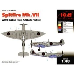 ICM Maquette Avion Supermarine Spitfire Mk.VII De La RAF -Jouets Modèles Magasin icm icm48062 supermarine spitfire mk vii de la raf 2