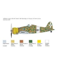 Italeri Maquette Avion Macchi MC.200 Saetta -Jouets Modèles Magasin italeri i2815 macchi mc 200 saetta 3