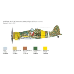 Italeri Maquette Avion Macchi MC.200 Saetta -Jouets Modèles Magasin italeri i2815 macchi mc 200 saetta 4