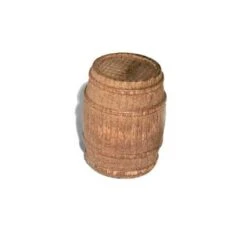 Maquette Bateau Tonneau En Noyer, Hauteur 22mm