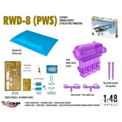 Maquette Avion RWD-8 (PWS) Avion D'entraînement De La Luftwaffe Ex Polisch Produktion -Jouets Modèles Magasin mirage hobby 4081406 rwd 8 pws avion d entrainement de la luftwaffe 1 2