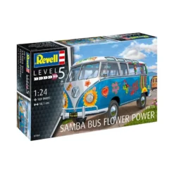 Revell Maquette VW/Volkswagen Samba T1 Flower Power Van -Jouets Modèles Magasin revell rv7050 vw volkswagen samba t1 flower power van 2