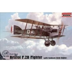 Roden Maquette Avion Bristol Fighter F.2b Avec Moteur Arabe Sunbeam