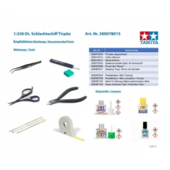 Tamiya Maquette Bateau WWII German Battleship Tirpitz -Jouets Modèles Magasin tamiya ta78015 wwii german battleship tirpitz 4