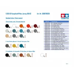 Tamiya Maquette Bateau USN BB New Jersey -Jouets Modèles Magasin tamiya ta78028 usn bb new jersey 1 8