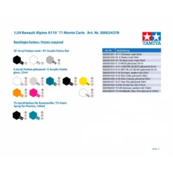 Tamiya Maquette Renault Alpine A 110 Mc 7 -Jouets Modèles Magasin tamiya tami24278 renault alpine a 110 mc 7 4