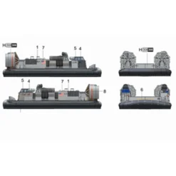Trumpeter Maquette Bateau USN LCAC Hovercraft 0