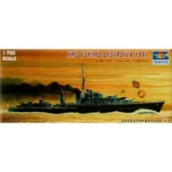 Trumpeter Maquette Bateau HMS Eskimo (F75) , Destroyer De Classe Tribal 1941